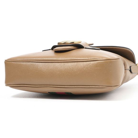 Gucci Shoulder Bag Brown GG Marmont - Picture 6 of 8